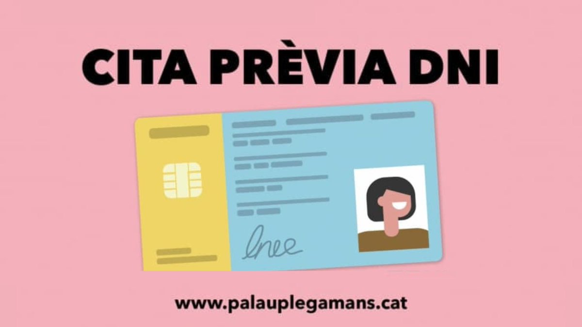 📍 Palau-solità i Plegamans obre avui el calendari de cita prèvia per renovar o expedir el Document Nacional d’Identitat (DNI). La data serà pel 16 o pel 20 d'octubre.

🔗 Podreu demanar cita prèvia al web municipal: buff.ly/3kEAKCH