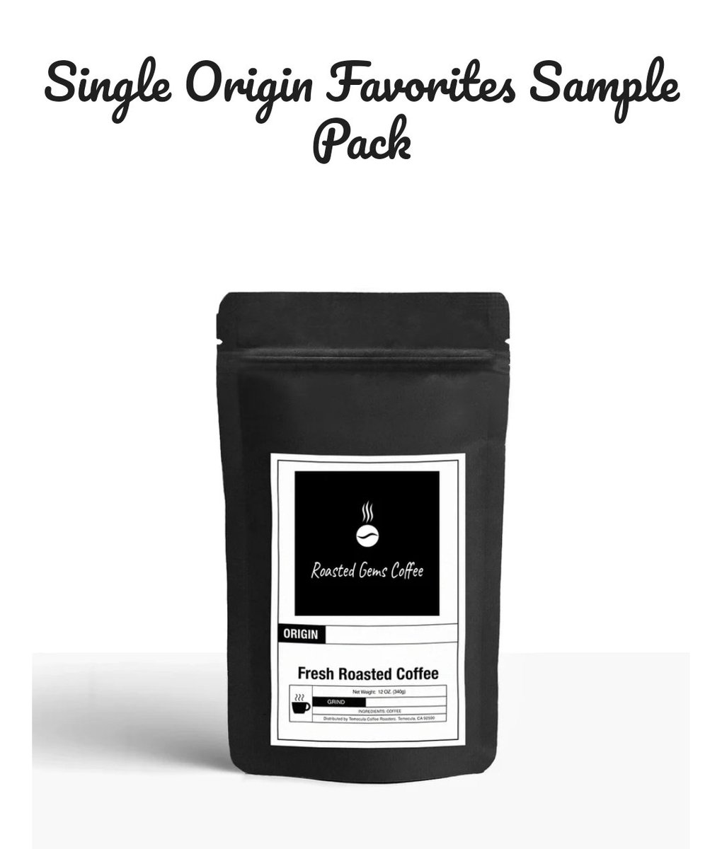 RoastedGems's tweet photo. How about a Giveaway? Like and RT for a chance to win Our Sample pack! The RGC Sample pack comes with 6 2oz bags of random flavors we sell ranging from Dark roast to Light! Winner selected October 5th!☕️ https://t.co/6brGbdP1C3