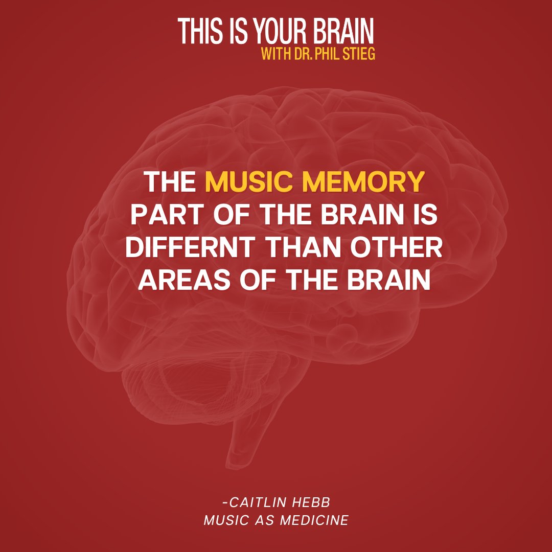 DrPhilipStieg's tweet image. The #musicmemory part of our brain is different than other areas.

“Music memory can potentially be preserved with patients who have #dementia and #Alzheimers,” says Neurologic Music Therapist Caitlin Hebb, “which is why we see this profound result.”

podcasts.apple.com/us/podcast/mus…