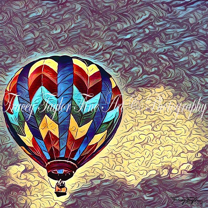 It's Balloon Fiesta time in ABQ!!!! As a local resident, these sky flowers bring a smile to my face on a regular basis. Elevate your space with the charm of hot air balloons! Original digital artworks in customizable formats by Tracey Taylor buff.ly/3F4AQdm