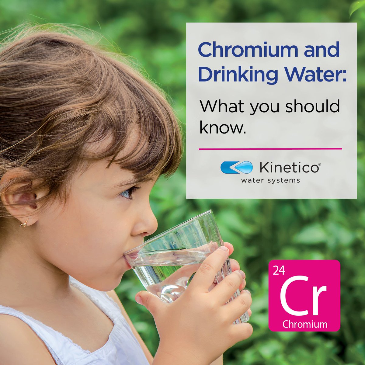 Is there Chromium in your drinking water? 💧
Chromium is a tasteless and odorless metallic element naturally found in rocks, soil and plants. 

ow.ly/iVvJ50PQNPU

#kinetico #kineticowater #water #watersofteners  #drinkingwater