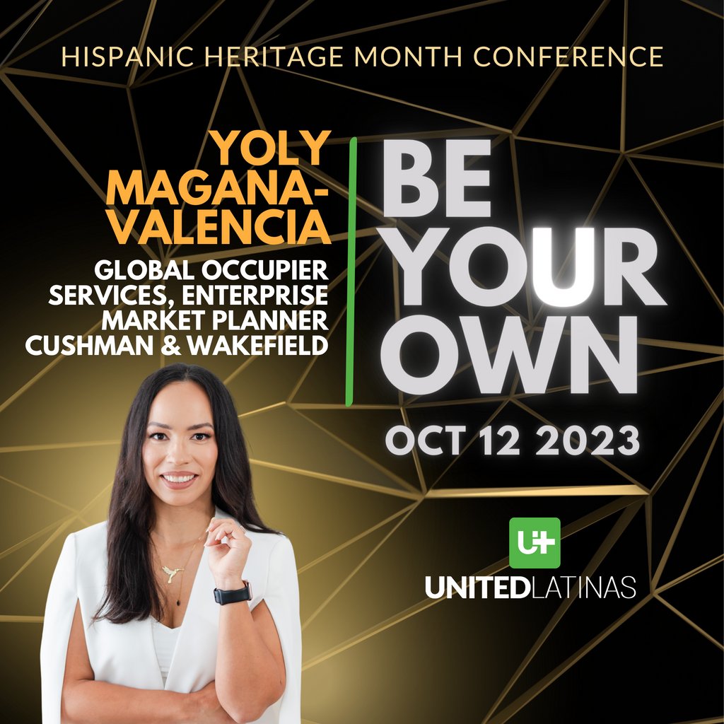Join Yoly Magana-Valencia, alongside many other top influential Hispanic leaders and change-makers, at the United Latinas 2023 HHM "Be Your OWN" Conference.

Register today at: eventbrite.com/e/united-latin…

#HHM2024 #HispanicLeaders #extraordinarylatinas