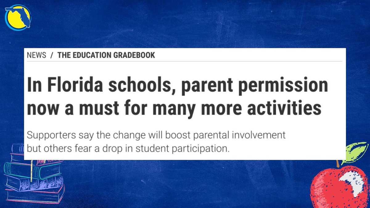 go_flca's tweet image. 🏫 Important Update: Florida schools now require more parental permission for student activities. Stay informed: ow.ly/pHsa50PRVRA
 #EducationChanges #FloridaParents 📢📚