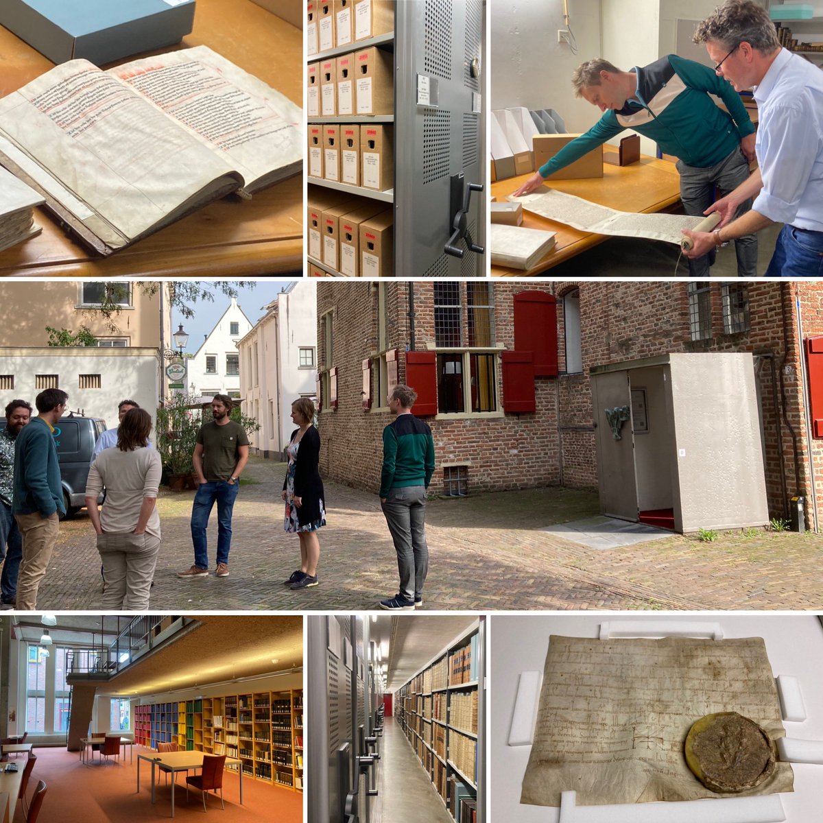 Een goede heidag gehad <a href="/archievenblad/">Archievenblad</a> met veel ideeën over nieuwe artikelen voor de komende tijd! En een erg interessante rondleiding gekregen door de depots van <a href="/CollectieOv/">Collectie Overijssel</a> in het sfeervolle #Deventer