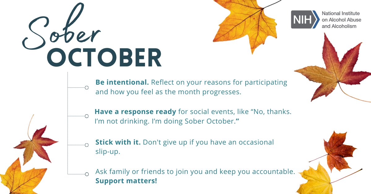 Are you taking part in #SoberOctober? Here are some tips on how to make the most of this month.