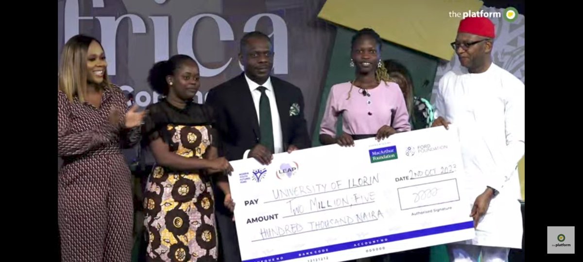 radiokwaralive's tweet image. Debate: University of Ilorin wins 2.5 Million Naira and Two laptops  

Youth leadership debate under the leadership under the Nigeria Youth feature funds in partnership with the @Mcauthurfoundation and the @FordFoundation

@UNILORIN893FM
@UnilorinNGR 

#ThePlatformNG #unilorin