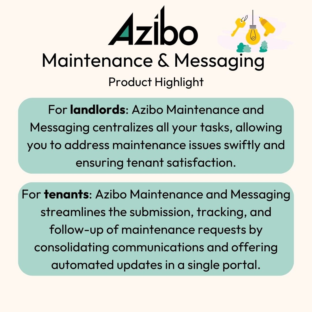 Hey landlords and tenants. It's time to ditch the stress of property management! 🏠 

Dive into Azibo's all-in-one tool for easier chats and super-smooth maintenance requests. Say hello to happier renting relationships! 💬🔧#AziboShowcase #ProductHighlight