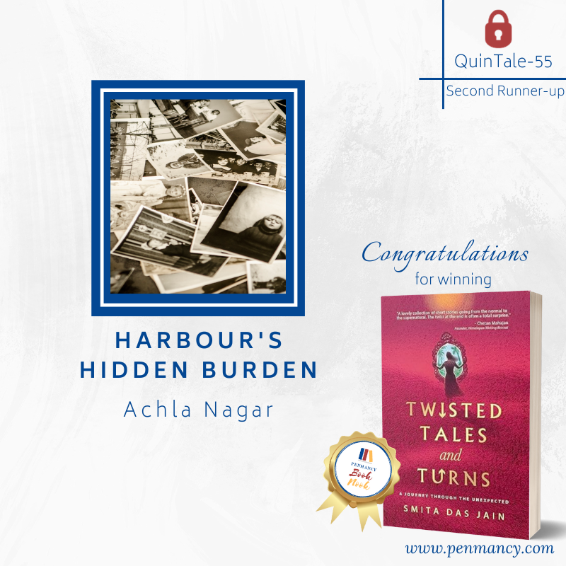penmancy's tweet image. #QuinTale-55: Winners

Let's congratulate
🥇Privileged by Debashree Basak
🥈 Sundari’s Secret by Gowri Bhargav
🥉 Harbour's Hidden Burden by Achla Nagar

They win 'Twisted Tales &amp;amp; Turns' by @SmitaDasJain1 

#writingprompt: httsp://penmancy.com/quintale-55
#writingcommunity