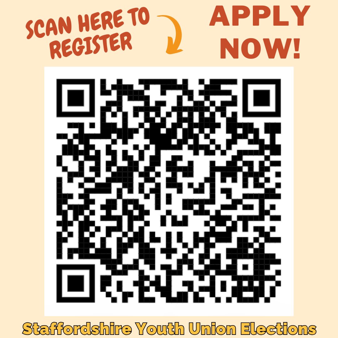 Staffordshire Youth Union, registration open!

Apply now, be a voice for your generation✊️

If you're passionate about positive change and creating real impact, register at staffscvys.org.uk/staffordshire-…

SYU: only way to be involved with UK Youth Parliament representing Staffordshire