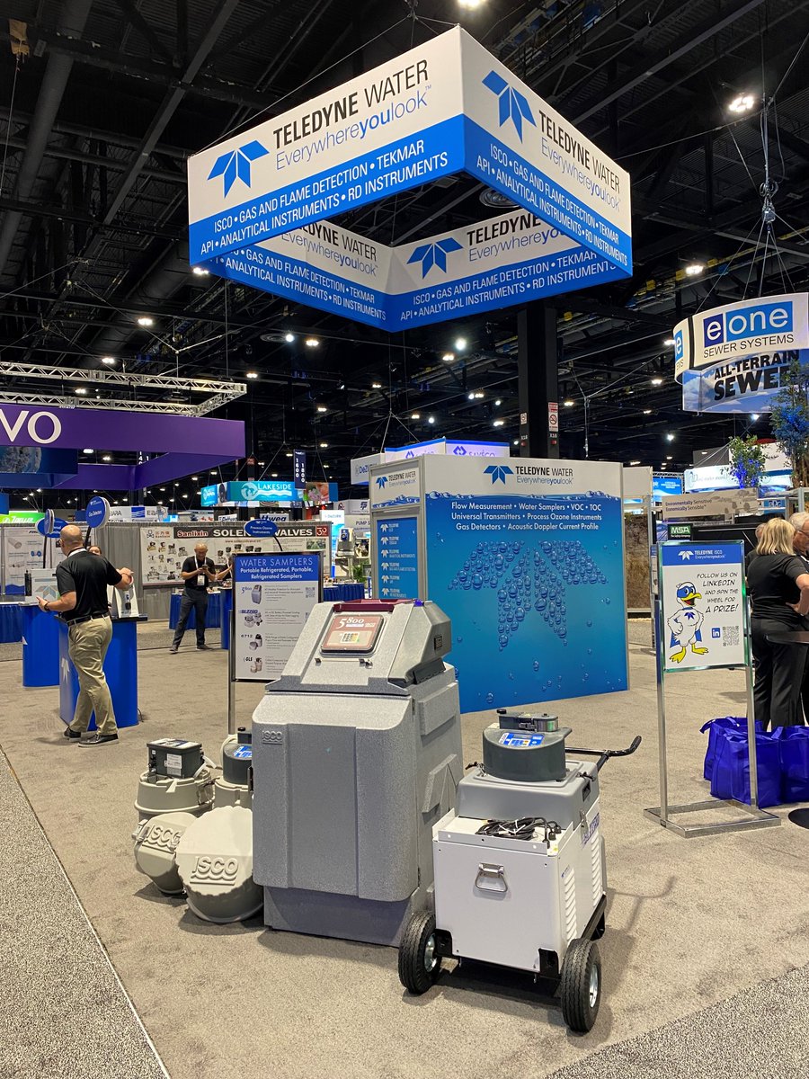 TeledyneIsco's tweet image. #WEFTEC2023 is underway and Teledyne Water has some exciting opportunities at booth #1416! Stop by to meet ISCO Duck or follow us on LinkedIn to spin the prize wheel! You can also chat with one of our representatives to learn more about our products. You don&apos;t want to miss out!