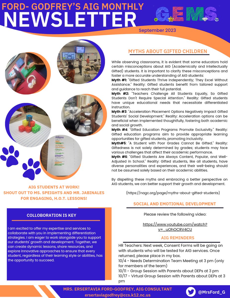 AIG Monthly Newsletter for SVMS Bobcats! <a href="/southviewbobcat/">Southview Middle School</a> <a href="/CumberlandCoAIG/">CumberlandCoAIG</a> <a href="/CumberlandCoSch/">Cumberland County Schools</a>