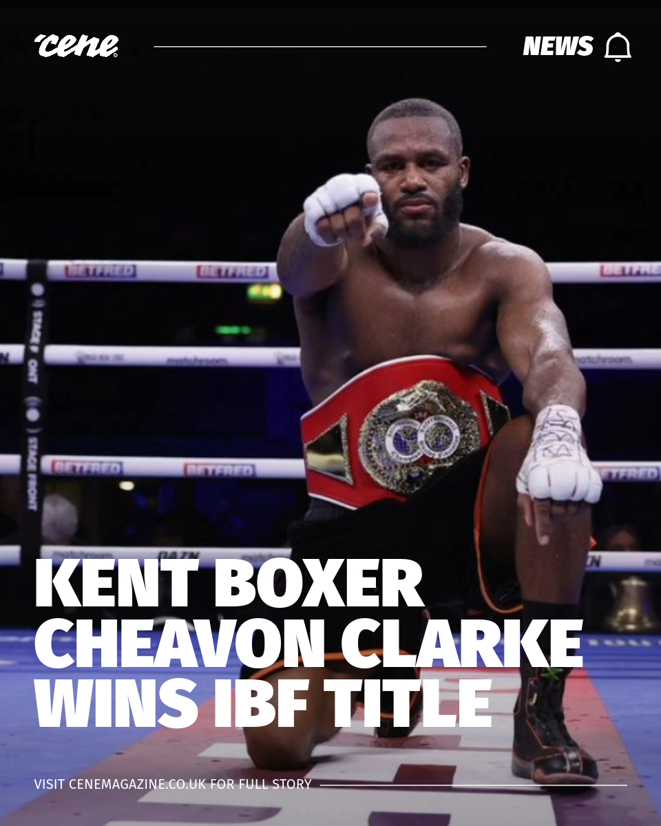 CeneMagazine's tweet photo. Kent boxer Cheavon Clarke wins Cruiserweight title
https://t.co/5kYP9cddgV
#keepitkent #gravesend #ibftitle #teamc4 #c4chev #kent #Boxing
Image by @C4CHEV https://t.co/coYigg3NFO