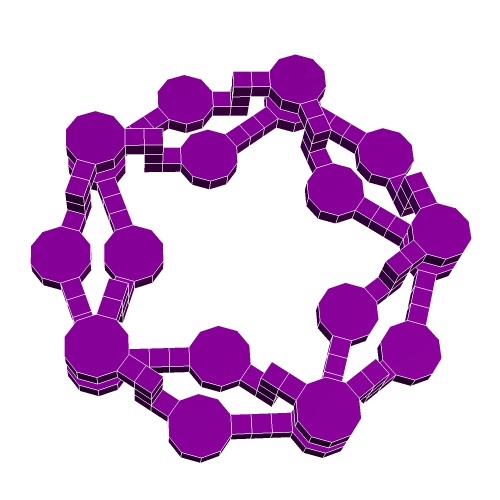 AlbertPCarpent1's tweet photo. 4 five crossing knots all constructed with cubes and pentagonal prisms or decagonal prisms. #structuralgeometry #structuralchemistry https://t.co/aO6KGq2niw