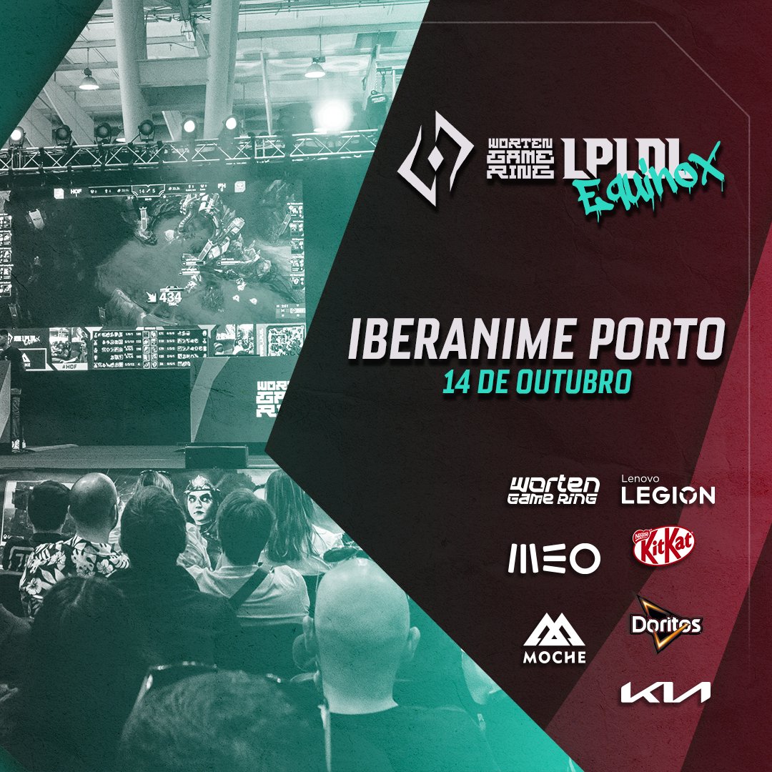 O WGRLPLOL Equinox está mesmo a chegar! Queres saber quem será o campeão do <a href="/tormentapt/">Circuito Tormenta</a> ? 👀

📅 14 de Outubro
📌 Iberanime Porto

Não percas! 🔥