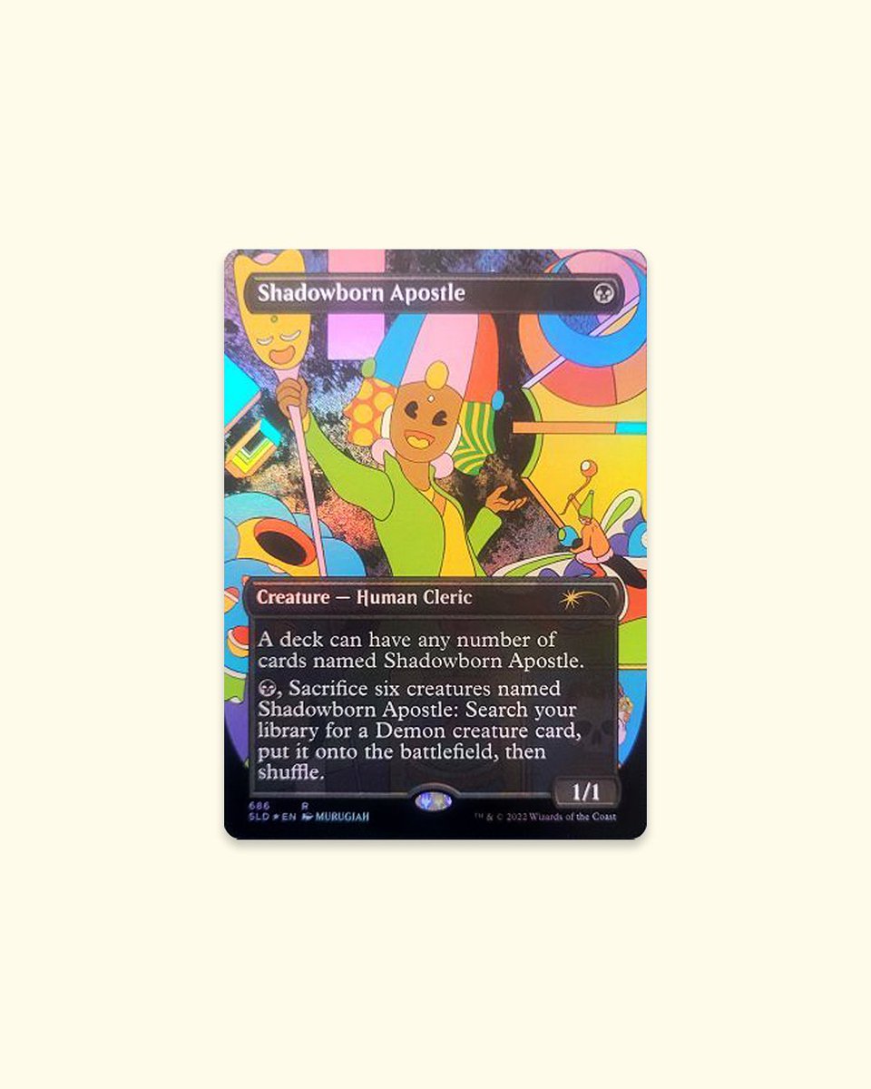Murugiah_'s tweet photo. Shadowborn Apostle by MURUGIAH (me) in collaboration with @wizards_magic part of the Secret Lair! Big thank you to my AD Sarah Wassell for inviting me in to the world of #mtg
#MagicTheGathering #ShadowbornApostle #magic #murugiah https://t.co/rpPqZ1ulqi
