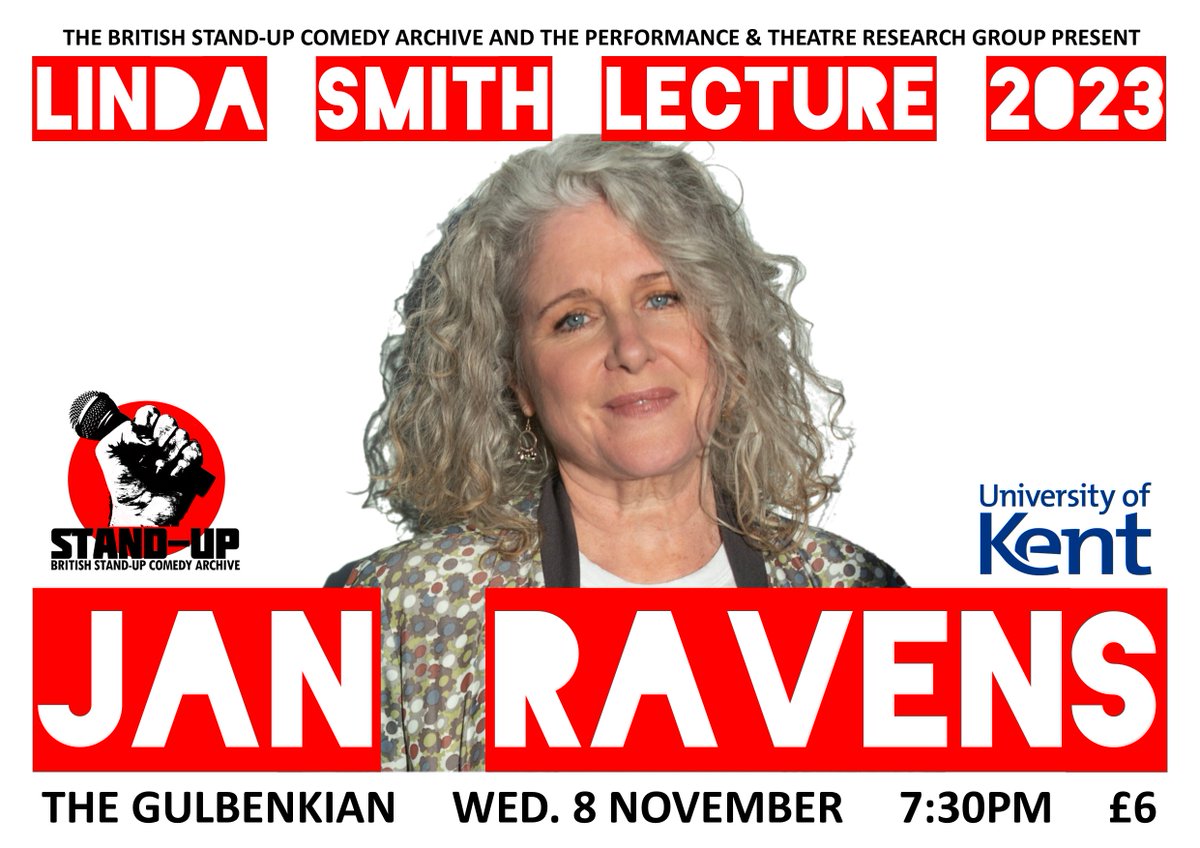 Oliver Double (@oliverdouble) on Twitter photo This year's LINDA SMITH LECTURE <a href="/TheGulbenkian/">Gulbenkian Arts Centre</a> on Wednesday 8 November features the mighty <a href="/thatjanravens/">Jan Ravens</a> Don't miss it!
thegulbenkian.co.uk/events/linda-s… This year's LINDA SMITH LECTURE <a href="/TheGulbenkian/">Gulbenkian Arts Centre</a> on Wednesday 8 November features the mighty <a href="/thatjanravens/">Jan Ravens</a> Don't miss it!
thegulbenkian.co.uk/events/linda-s…