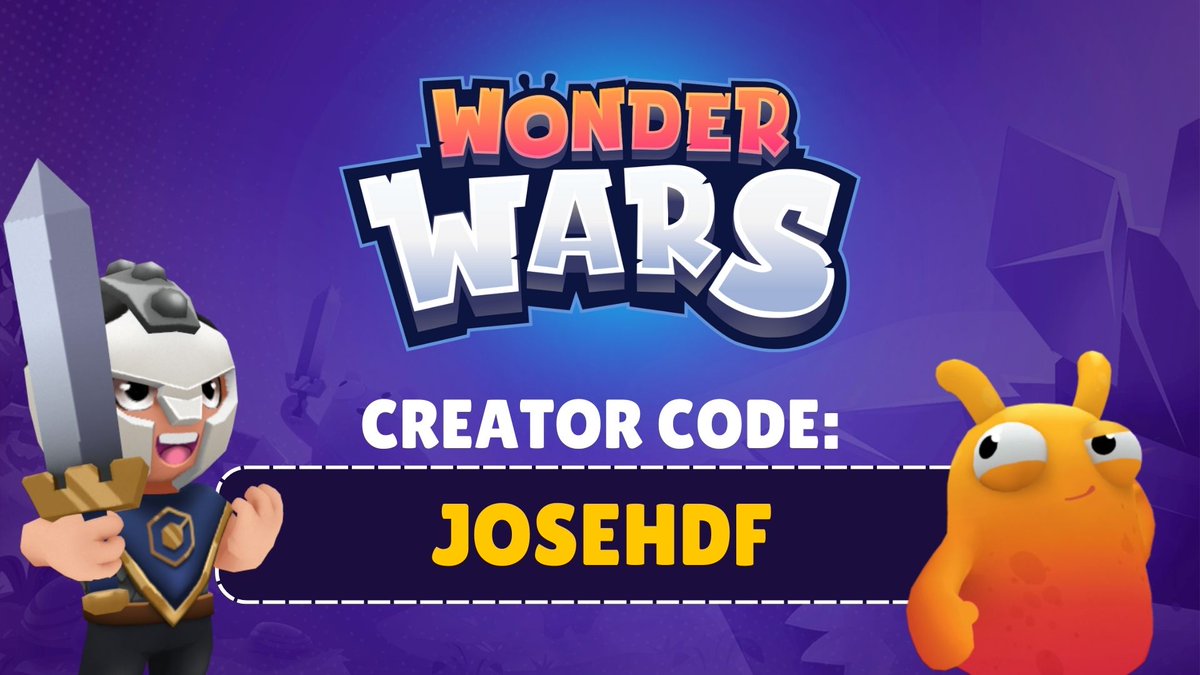 Gente a llegado el día!!! Ya tengo CÓDIGO DE CREADOR EN <a href="/WonderWarsGame/">Wonder Wars</a> muchas gracias por todo!!!🥳🥳🥳🥳🎉🎉🎉 estoy muy feliz de formar parte parte como creador de contenido de este gran juego así que ya sabéis si vais a comprar algo
CÓDIGO: JOSEHDF en la tienda 😊❤️