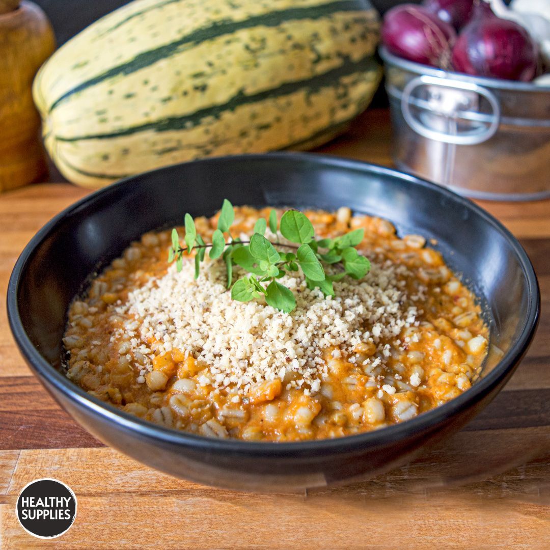 🍽️ Looking for a cozy autumn recipe? Look no further than our Pumpkin Barley Risotto! 🎃🌾  Creamy, wholesome, and packed with fall flavours. Check it out here: 👉 healthysupplies.co.uk/blog/recipe/pu… #HealthyEating #PumpkinRisotto
