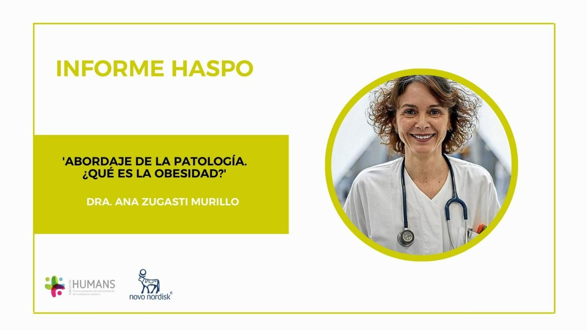 NovoNordiskES's tweet photo. 📊 ¿#SabíasQue en España, se estima que un 37,8% de la población tiene sobrepeso y el 16% #obesidad?
La Dra. @ana_azugas, especialista en endocrinología y nutrición, nos habla sobre: 'Abordaje de la patología. ¿Qué es la obesidad?'.
#InformeHASPO https://t.co/2ahg9SbfRX
