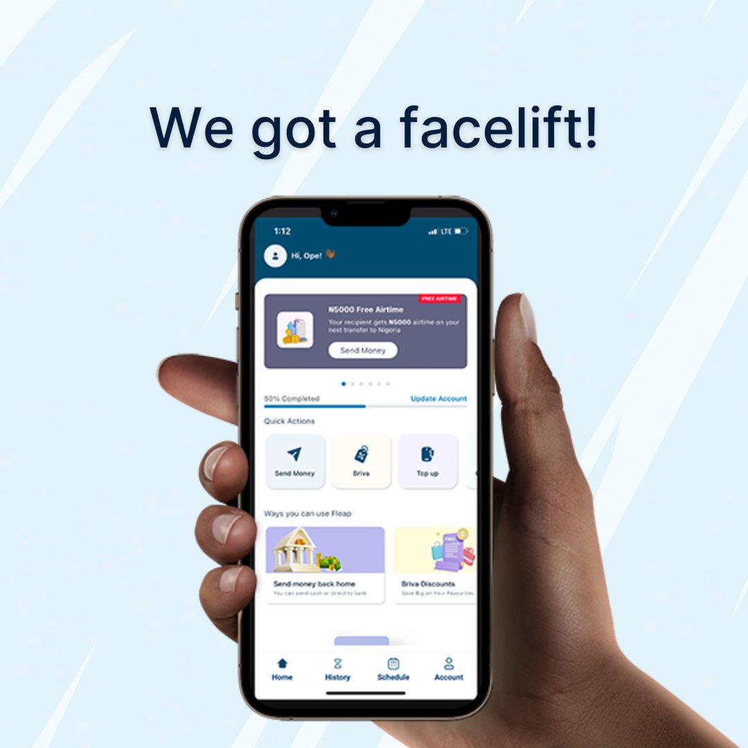 Fleapfinance's tweet photo. New name, new face! 📱We've polished every pixel to perfection for you.
Login to see our app's sleek new look! 💙
#Fleap #Glowup #newface #newlook #ui #usa https://t.co/swI0C9K8X0