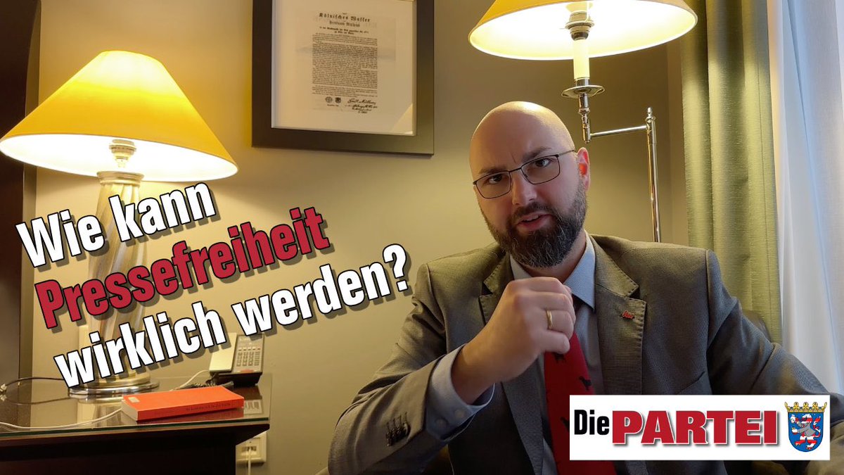 Der künftige Ministerpräsident #Harapat spricht sich f. guten Journalismus aus, der zu richtigen Meinungen in d. Bevölkerung führt. Er unterstützt die Staatsanwaltschaft Gießen, die gegen den angeblichen Journalisten von ​⁠<a href="/hessencam/">hessencam</a> ermittelt. #ltwhe23

Video i. d. Kommentaren.