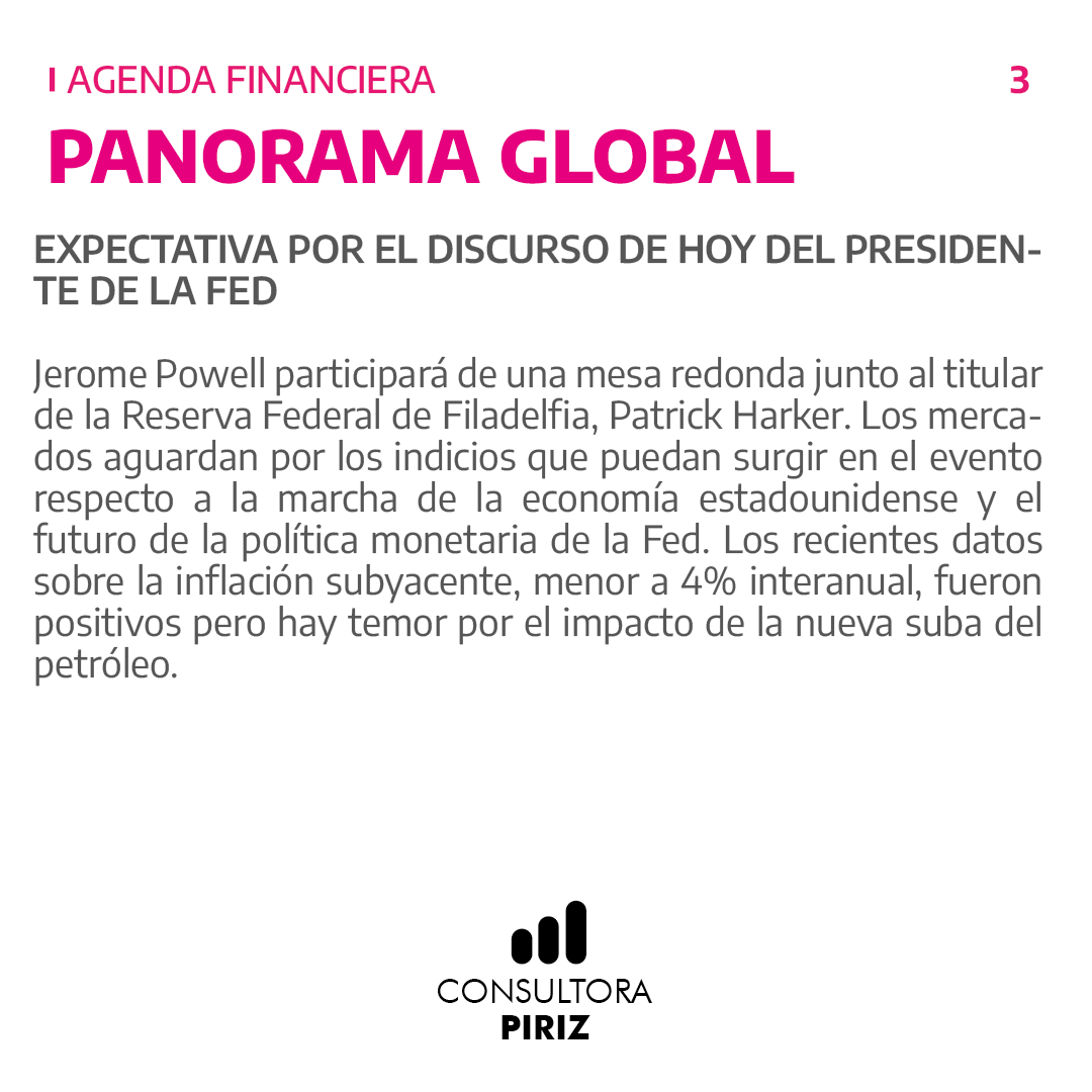 CONSULTORAPIRIZ's tweet photo. AGENDA FINANCIERA DEL 02/10/2023 AL 06/10/2023 💸❕

📊 Variables claves que motorizan la semana financiera para que puedas tomar mejores decisiones 📊

#Agendafinanciera #Contexto #Consultorapiriz https://t.co/deUWKmmZQ8