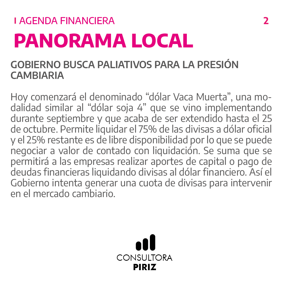 CONSULTORAPIRIZ's tweet photo. AGENDA FINANCIERA DEL 02/10/2023 AL 06/10/2023 💸❕

📊 Variables claves que motorizan la semana financiera para que puedas tomar mejores decisiones 📊

#Agendafinanciera #Contexto #Consultorapiriz https://t.co/deUWKmmZQ8