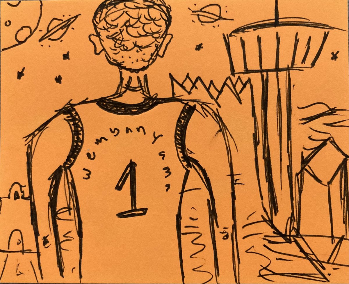 MikeCaballeroTX's tweet photo. 2nd go at “The Arrival” 👽🏀 https://t.co/oaVpqPPOUC