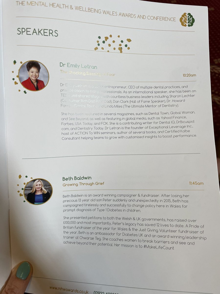 Beth_Baldwin's tweet photo. What an inspiring day! Hearing from fantastic speakers including @coachemily1 & Simon Weston CBE, what stories they shared. Congratulations to all the winners so much good work in the mental health space! So many poignant takeaways #mhwawards @mhwwalesawards ๐ https://t.co/ypi55j7KLE