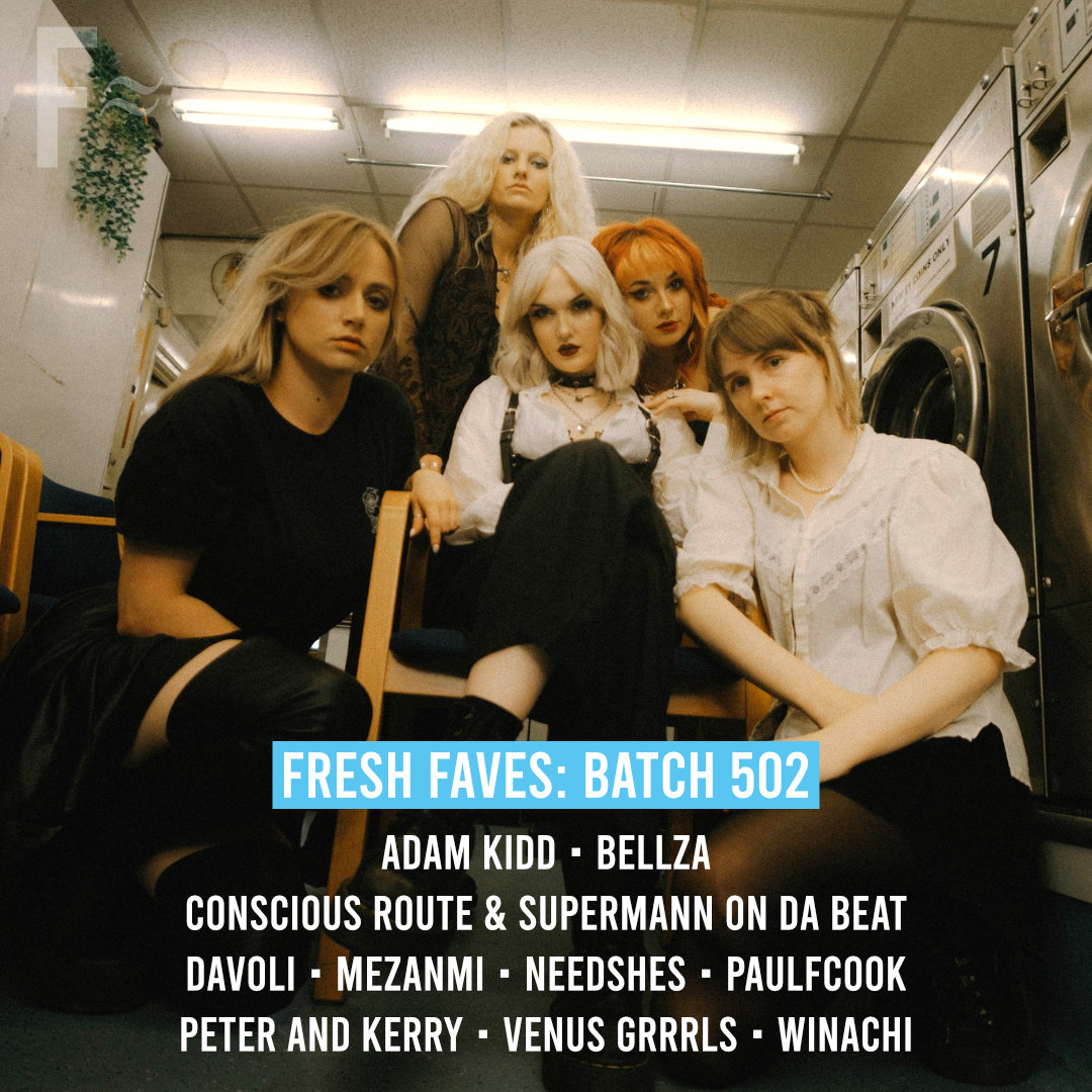 freshnet's tweet photo. Fresh Faves: Batch 502, reviewed by Poppy this week:

https://t.co/w07jYCwjqS 

Featuring these artists:

#AdamKidd
#Bellza
@ConsciousRoute
#Davoli
@myfriendmezanmi
@needshes
@paulfcook
@peterandkerry
@VENUSGRRRLS
@WINACHI_BAND https://t.co/CG34PhOTae