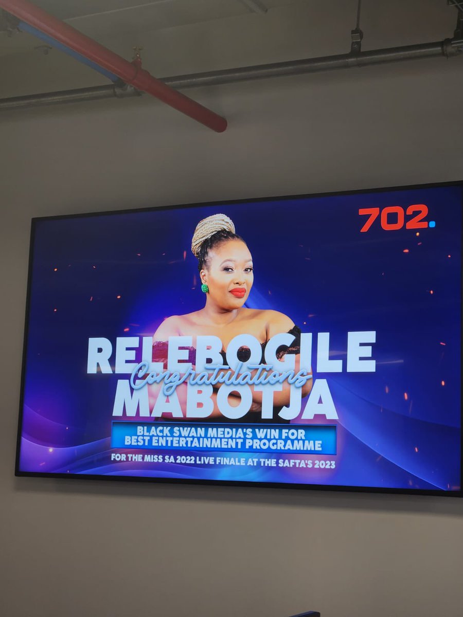 RelebogileM's tweet image. Primedia Broadcasting showing their winning ladies love…

🥰 @Thando_Thabethe 

@947 @Radio702 

#SAFTAs