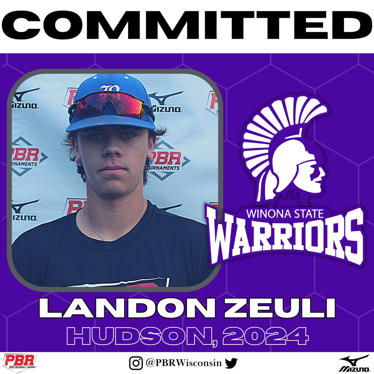 INF Landon Zeuli (Hudson, 2024) commits to Winona State.

Zeuli is a lean and athletic 6-foot, 170-pounds and was previously one of the top-ranked uncommitted infielders in the state’s senior class.

👤PROFILE: loom.ly/sOBguXc