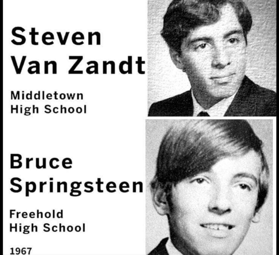 Two guys who would go on to rock the world #springsteen #estreetband