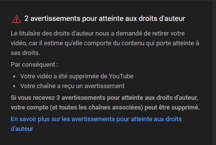 streit_samuel's tweet photo. 🆘URGENCE ⛔️ 

Bientôt la fin de "Mr. Kaamelott" 
Les ayants droits de #Kaamelott on à nouveau décider de me pourrir mon travail. Merci c'est vraiment sympa 👍
2 avertissement quasiment d'affilé...au 3ème la chaine est SUPPRIMER. 
Et cela pour des simples courts extrait de la série utilisé dans des vidéos analyse (pour illustré) ou encore dans des Tributes. Merci beaucoup @CALTprod @Kaamelott_tweet @M6 @Regular_prod de détruire 4 années de travail, 4 ans de ma vie et des milliers d'heure d'écriture, de montage, de tournage et j'en passe. 
Alors qu'un simple mail pour me dire quoi supprimer aurais régler le problème plus facilement, mais bref... 

Si quelqu'un vois ce message partagez le, j'espère que ça arrivera au yeux de quelqu'un qui pourras m'aider a régler se problème.. 

Voilà bisou et peut-être à jamais sous ce nom là !

@AAstierOff @SyPlayYT @capsulpop @ylcom1 @Hypallage11 @M6Groupe