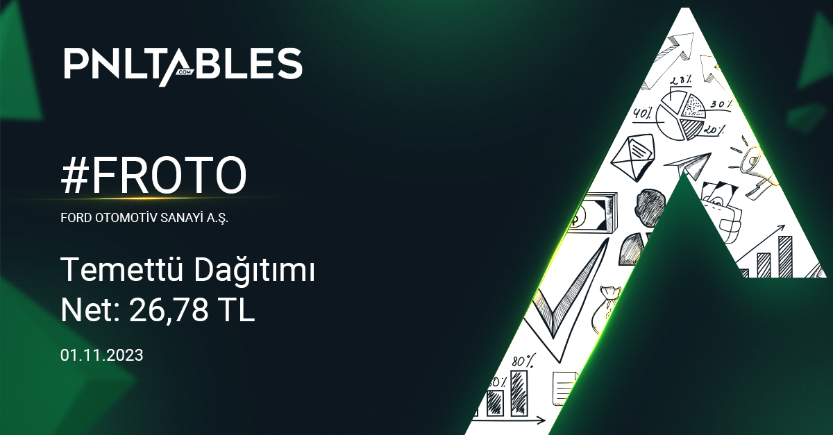 pnltables's tweet photo. 🟩 #FROTO Ford Otosan ikinci temettü ödemesini yapacağını duyurdu! 
🟩 1 Kasımda hisse başına 26,78₺ temettü ödemesi yapacak. 
🟩 Bu yıl ilk temettü ödemesini mart ayında 12,82₺ olarak yapmıştı. #Bist https://t.co/ud6QZyMcBu