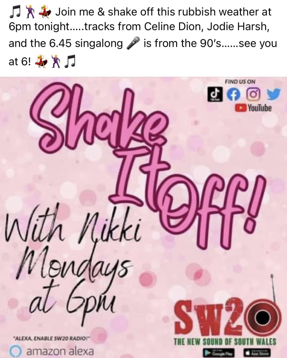 NikkiHancox's tweet photo. #shakeitoff @SW20Radio 🎵💃🕺🎤 https://t.co/qJjkiPLMpT