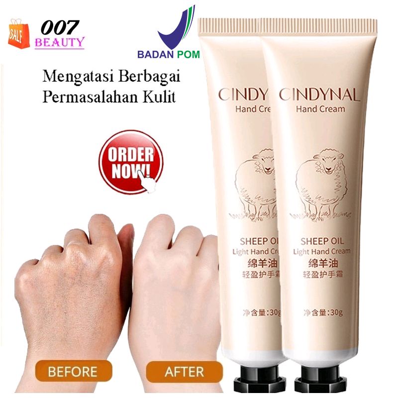 Cek [BPOM] Cindynal Hand Cream Sheep Oil/Krim Lotion Pelembab Kulit Tangan Kering Kasar Anti Keriput dengan harga Rp2.500. Dapatkan di Shopee sekarang! shope.ee/AUSGwCeNxV?sha…