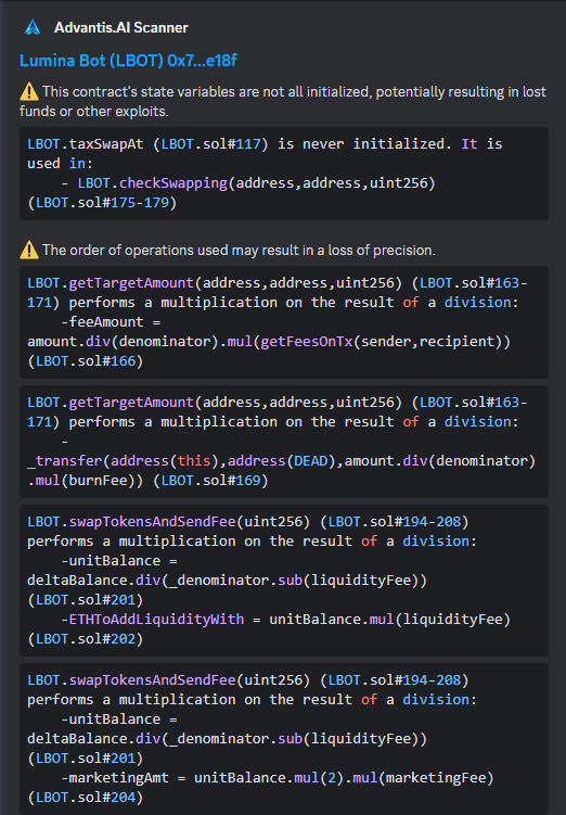 Yoitsz01's tweet photo. Use #AdvantisAI to avoid #delayed #honeypots

Example: $LBOT #LBOT 🍯💩

https://t.co/RPotPPsjch

#StaySafe #AW3 #CryptoSecurity https://t.co/SkZWrX6qUp