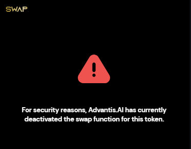 Yoitsz01's tweet photo. Use #AdvantisAI to avoid #delayed #honeypots

Example: $LBOT #LBOT 🍯💩

https://t.co/RPotPPsjch

#StaySafe #AW3 #CryptoSecurity https://t.co/SkZWrX6qUp