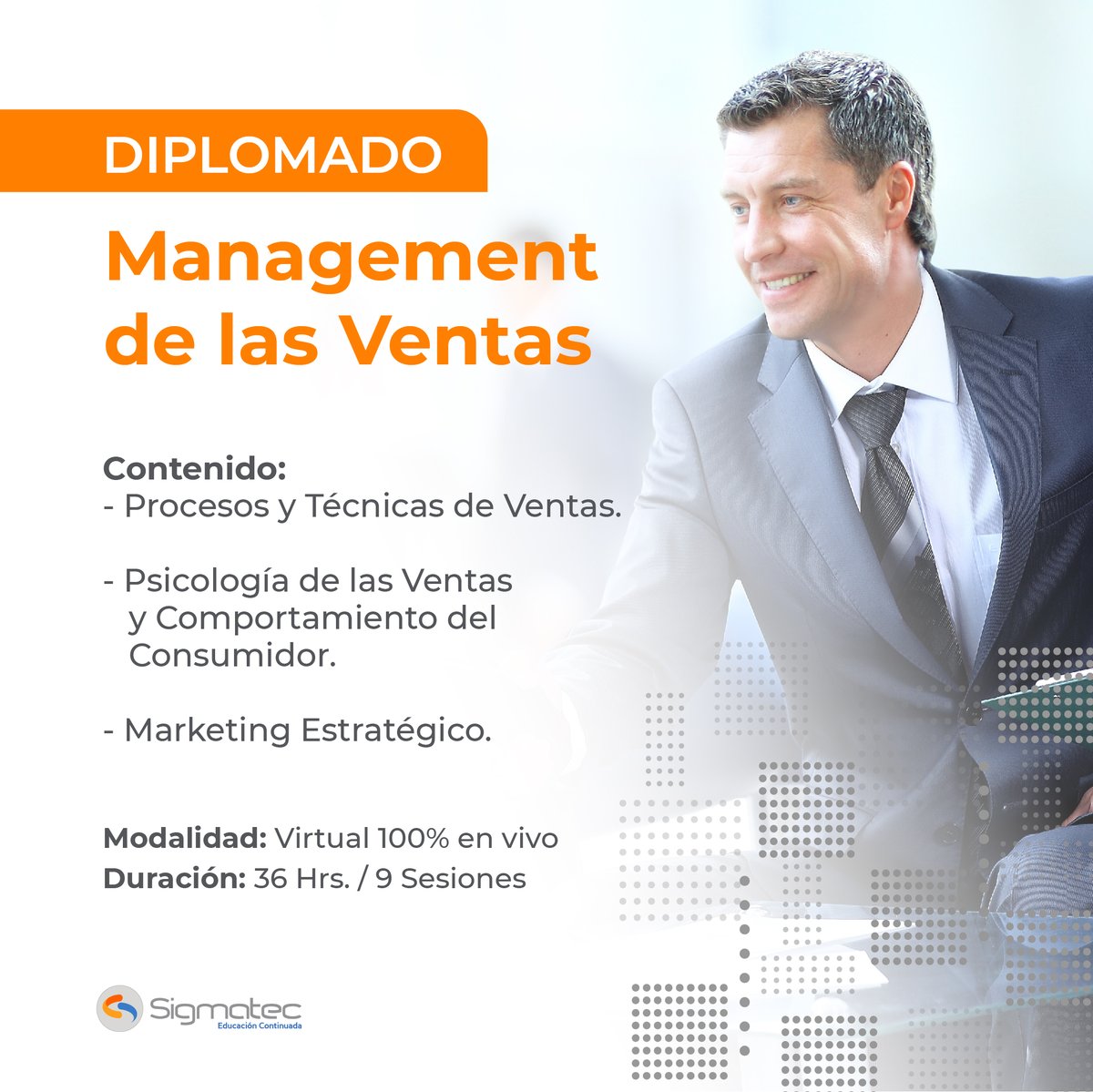 sigmatecdr's tweet image. ¡Domina el arte de las ventas y lleva tus habilidades al siguiente nivel! 📈

📅 Fecha de inicio: Martes 10 de Octubre

🕒 Duración: 36 Hrs. / 9 Sesiones

¡No dejes pasar esta oportunidad para impulsar tu carrera y aumentar tus ingresos! 🔝

#Sigmatec #Ventas #ManagementDeVentas