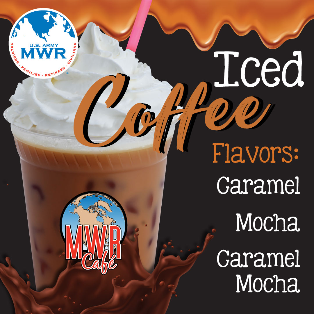 Are you dragging this morning? Need a caffeine boost? Head over to MWR Cafe in Darling Hall to try one of their Iced Coffees! They are open today from 8 am to 1 pm!

#GordonMWR #MWRCafe #icedcoffee