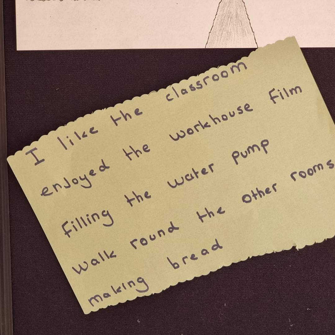 A group from <a href="/reach_ld/">Reach Learning Disability</a> came to The Workhouse to help them learn more about its history. 

The visit inspired them to create lots of different pictures and words to give an idea of the impact their visit had on them.

Their work is on display in the reflection room.

#ntmidlands