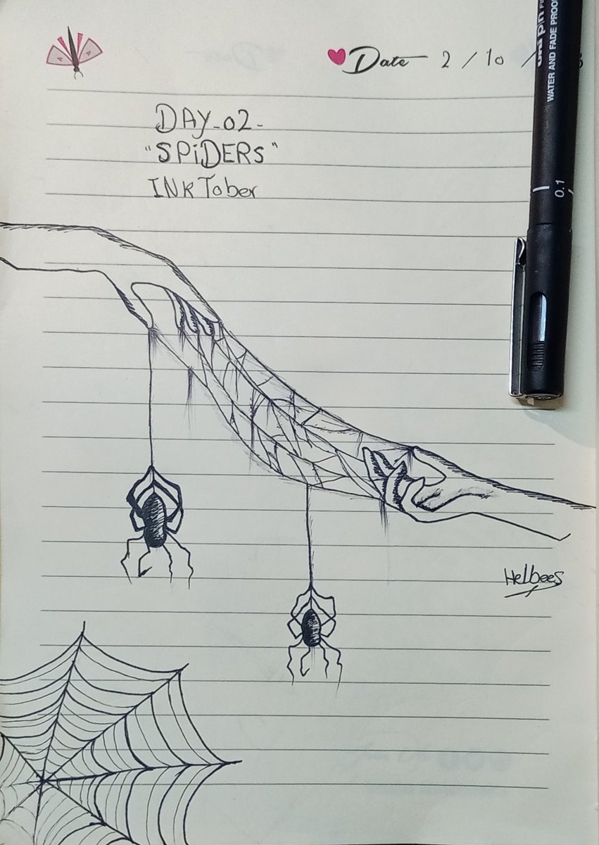 HelbeesN's tweet photo. Day 2
"Spiders"🕷️🕸️
Inktober
#inktober2023 #Day2 #Inktober #inktober2023day2 #inktoberday2 #spiders #inktoperspiders https://t.co/IoT8zPZerZ