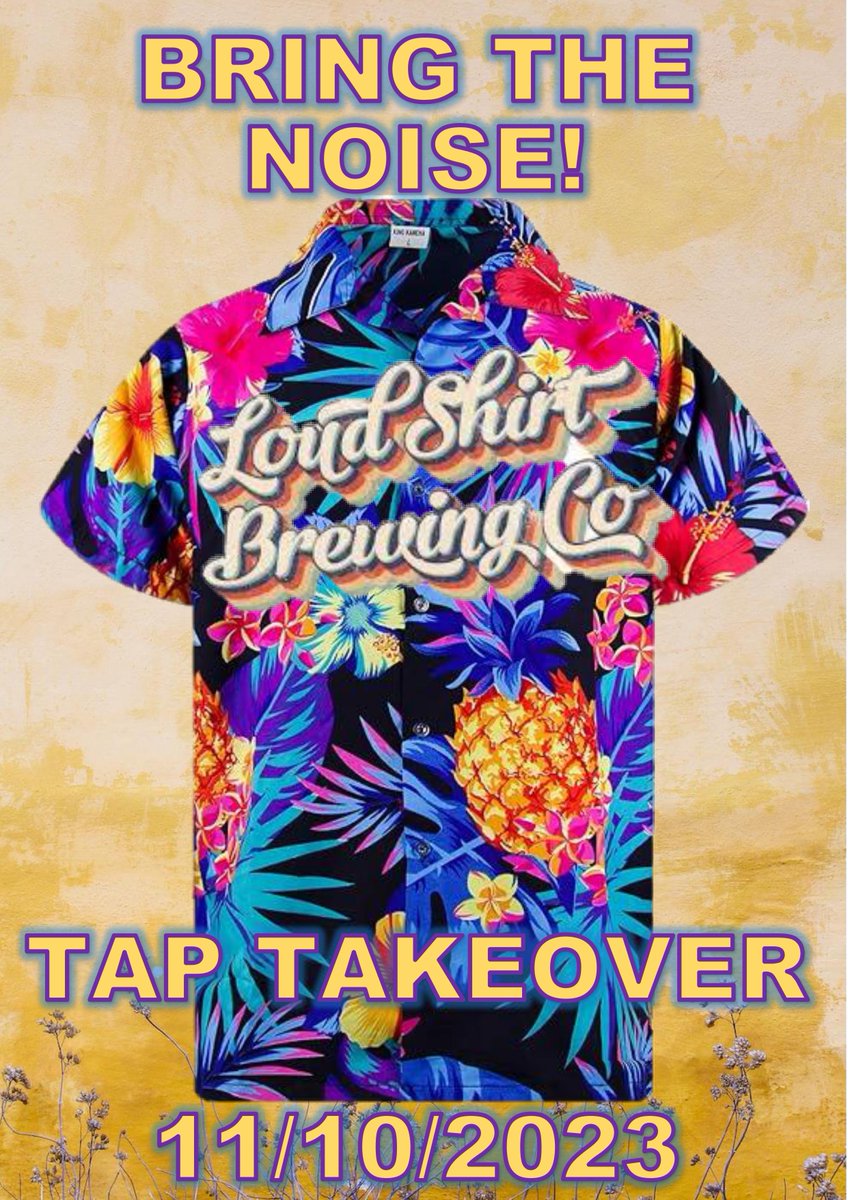 We are pleased to be welcoming our new friends @LoudShirtBeer for a Tap Takeover!

WED 11th OCT 5pm

Super tasty beers in cask &amp; keg including the award winning 'Hazed &amp; Confused' 

There will be a prize for the patron wearing the 'loudest' shirt so start ironing those creases ;)