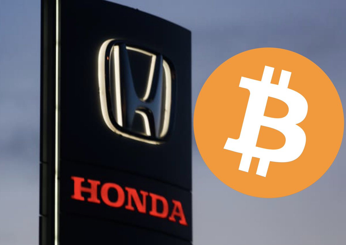 JUST IN: Japanese car giant Honda now accepts #Bitcoin