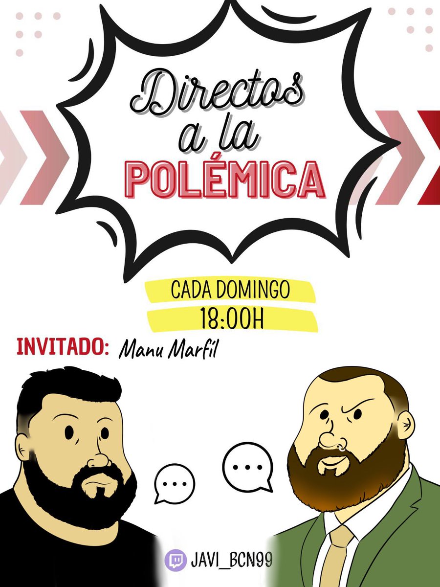 Gente este domingo se vienen cositas, empiezo un podcast hablando sobre temas polémicos cualquier persona que esté interesada puede venir, un rt de apoyo se agradece 🤙🤙