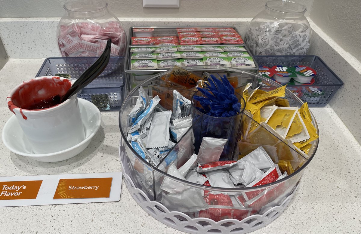 If you had an overnight stay at the <a href="/FL_Corrections/">Florida Department of Corrections</a> the breakfast is much different than my stay here in Gainesville. 

Many of the condiments for breakfast are not available at the DOC, those that are very expensive and on the quarterly package anything good is limited to 10.