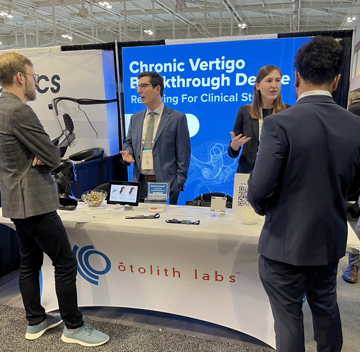 Otolith Labs is at #OTOMTG23! 

Come visit us at Booth 2400 to learn more about clinician involvement in our upcoming #vertigo study, see our device, and meet our team!

<a href="/AAOHNS/">AmAcadOtolaryngology</a> #vestibular #otolaryngology