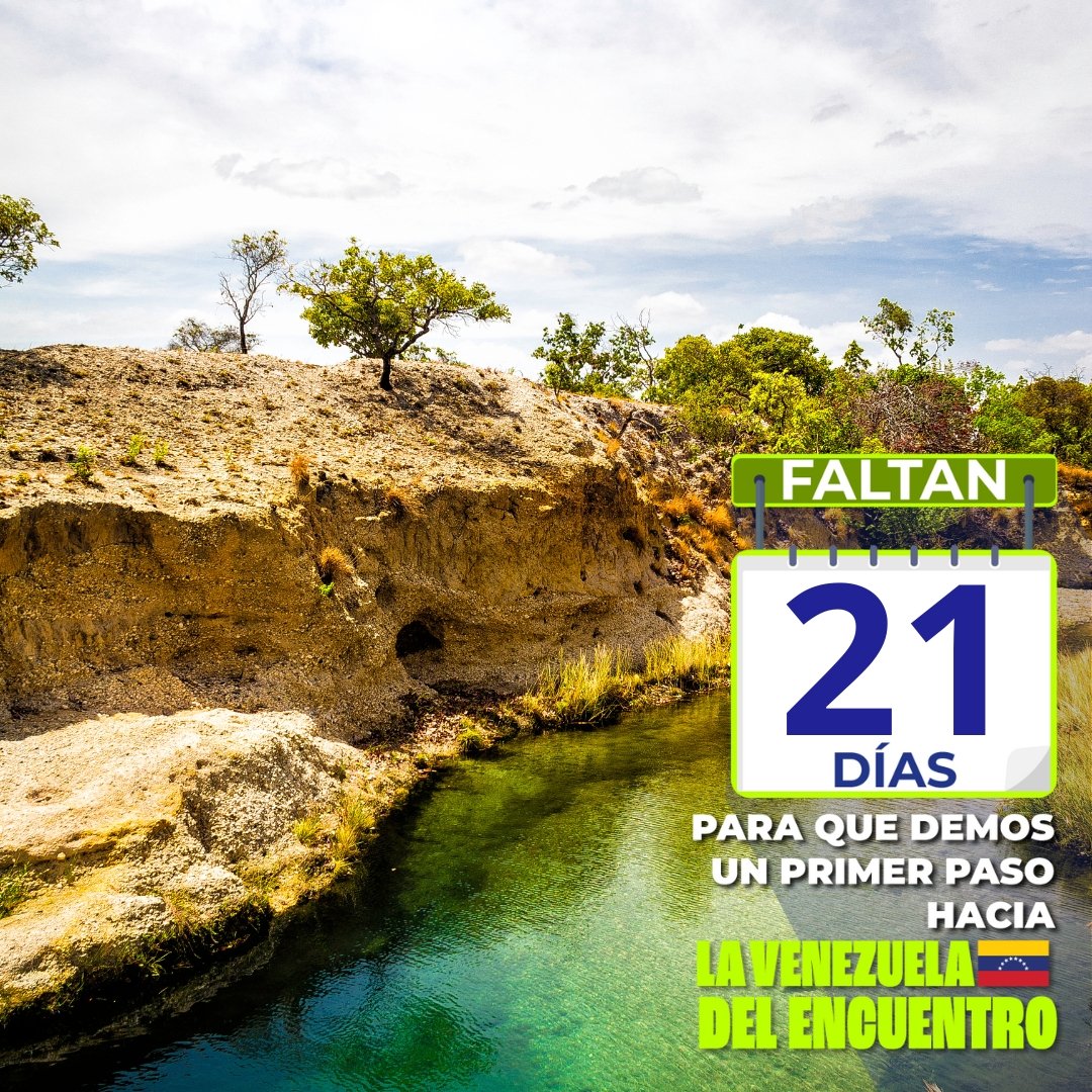 Yna2705's tweet photo. Faltan 2️⃣1️⃣ para la #VenezuelaDelEncuentro. https://t.co/vfdV6zjOVF