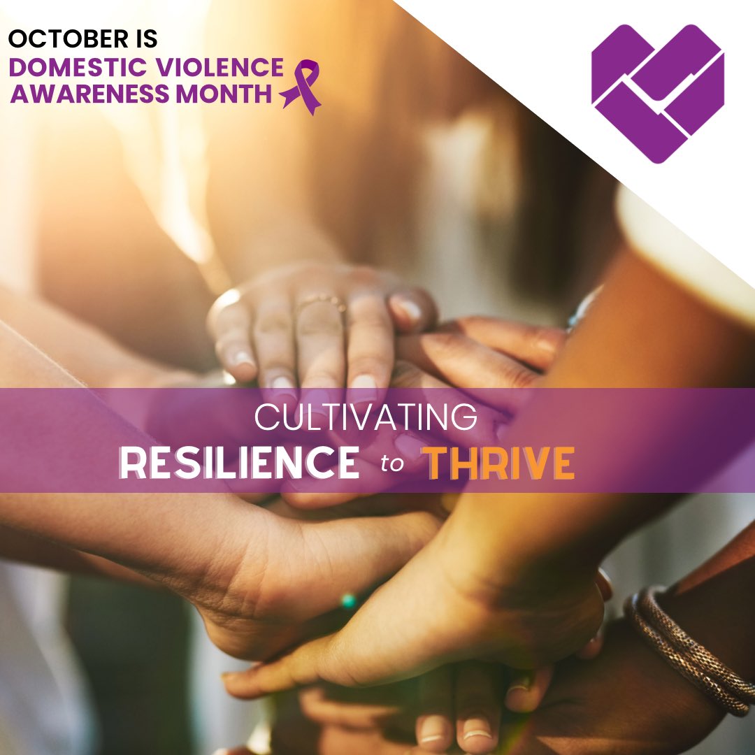HumanOptions's tweet photo. October is Domestic Violence Awareness Month! 💜 Join us this month in showing solidarity and supporting survivors on the journey to THRIVE!
Throughout the month, amplify your support with our hashtags#ThriveAlly #ThisIsHowIThrive #IThrive. https://t.co/j3B6jUixT6